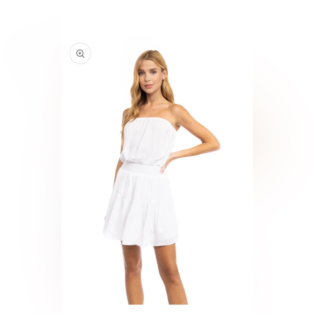 Off White strapless dress